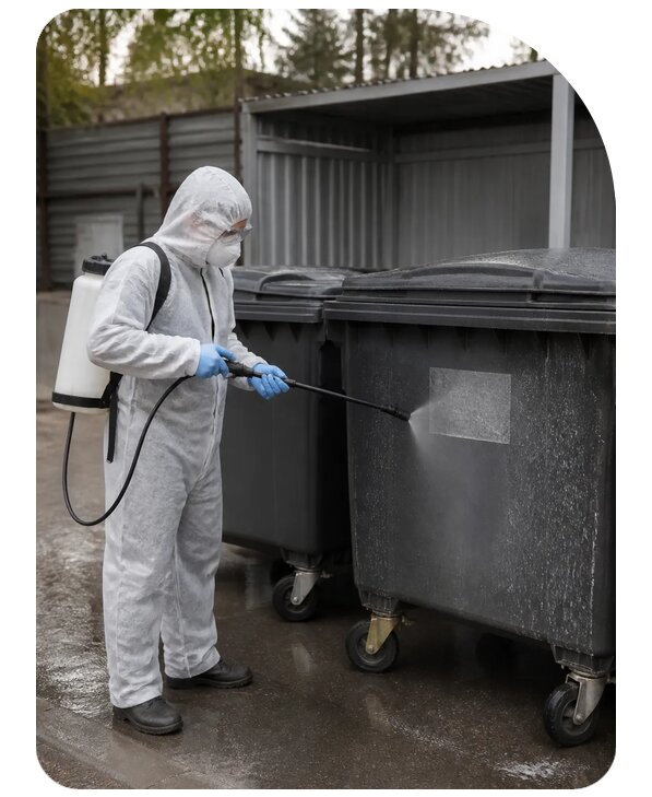 Санобработка мусорных контейнеров в Заинске по цене от 1017 р. | Сенат-Знс